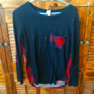 Buffalo plaid sweater